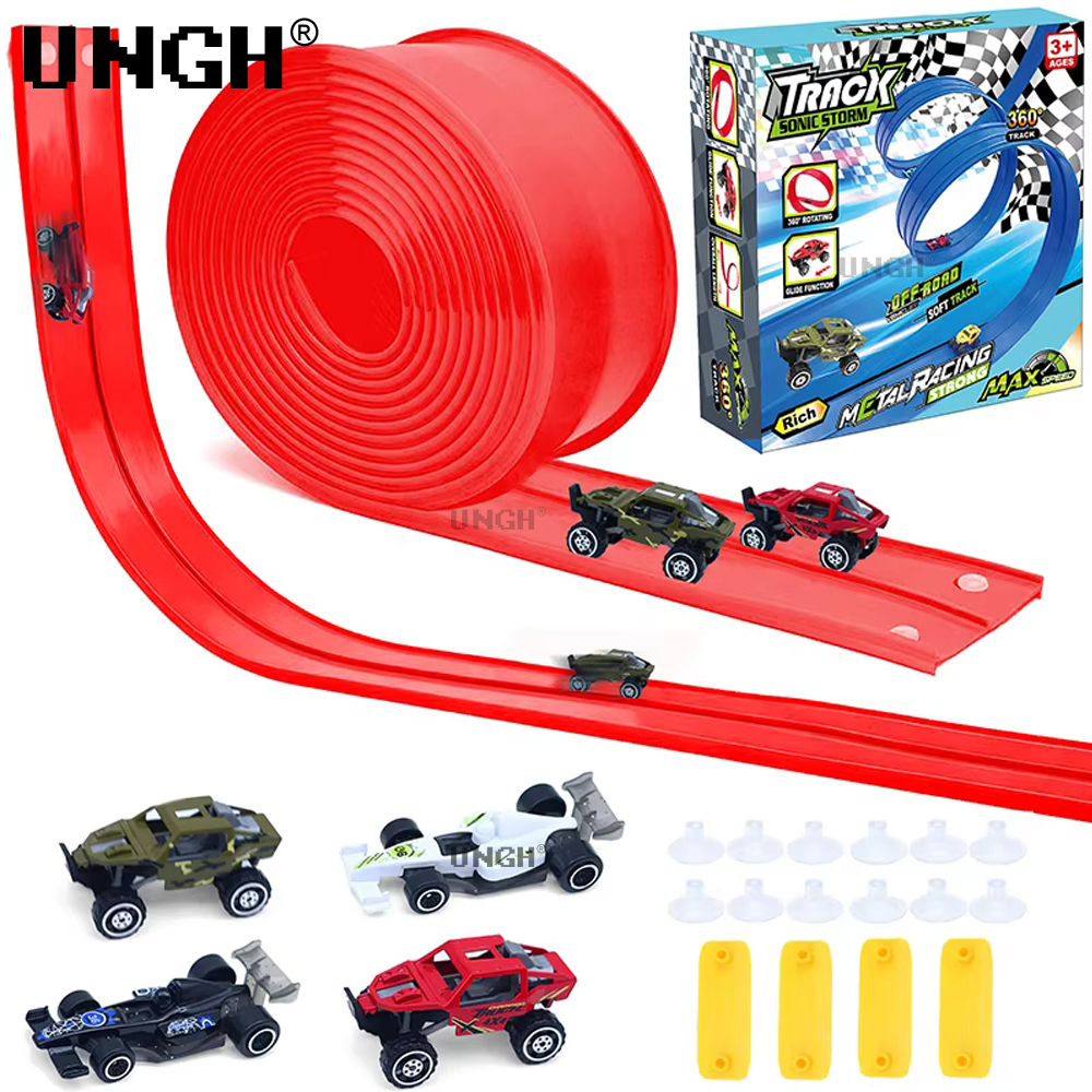 Diy Electronics Components - Flexible Race Track Toy DIY Double-track