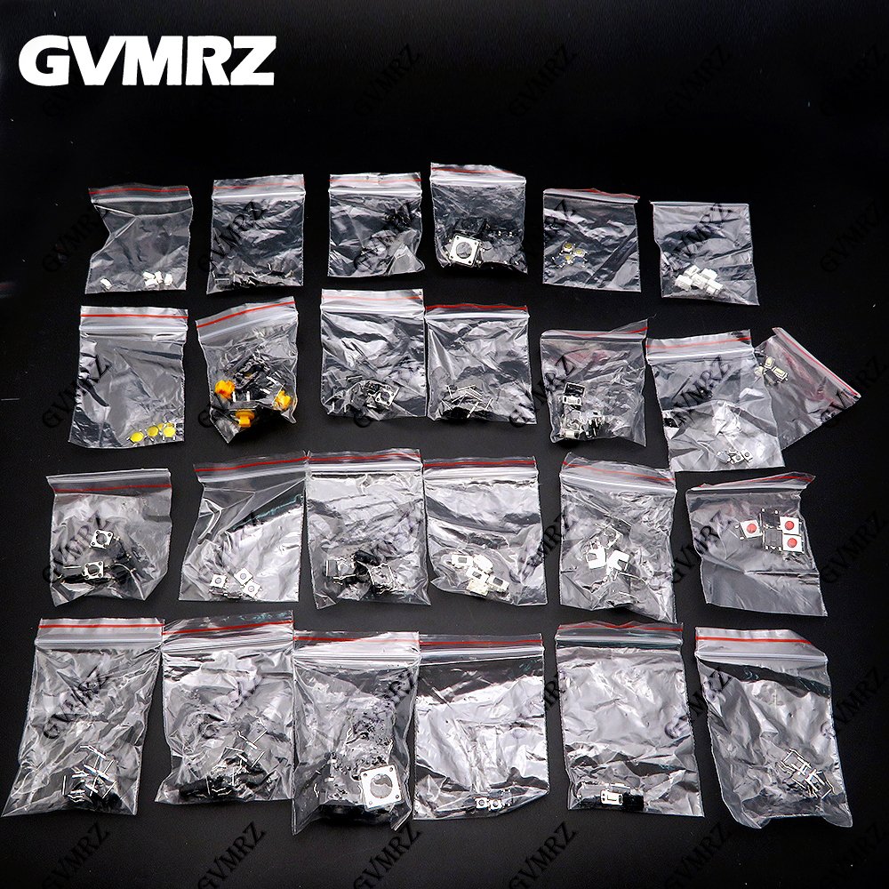 Diy Electronics Gadget - 125PCS 25Values Assorted Push Button Switch