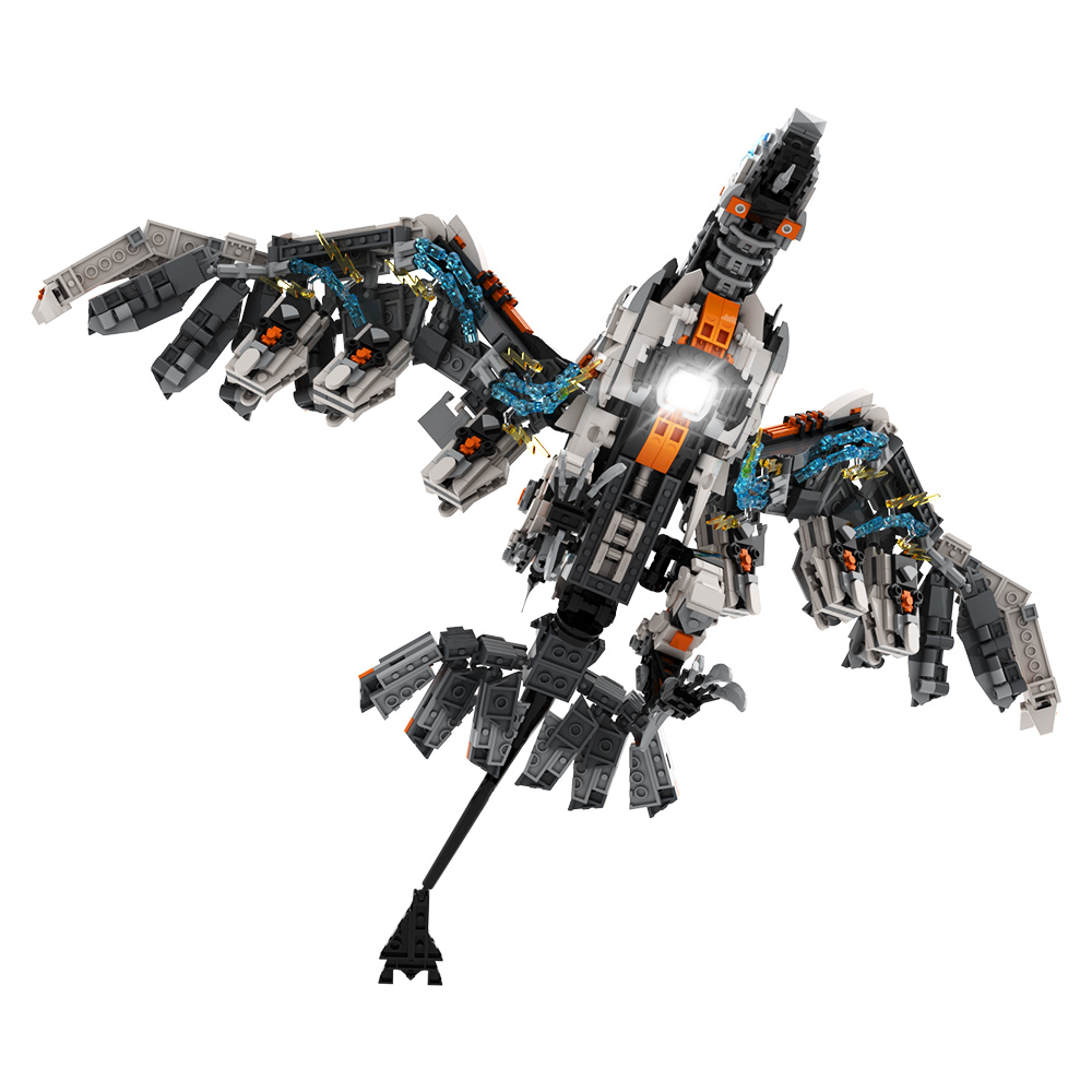 Diy Electronics Gifts - Gobricks MOC Game Horizoneds Rollerback Building