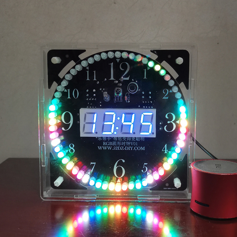 Diy Electronics Kits For Adults - DIY electronic clock kit 14.5*14.5cm with