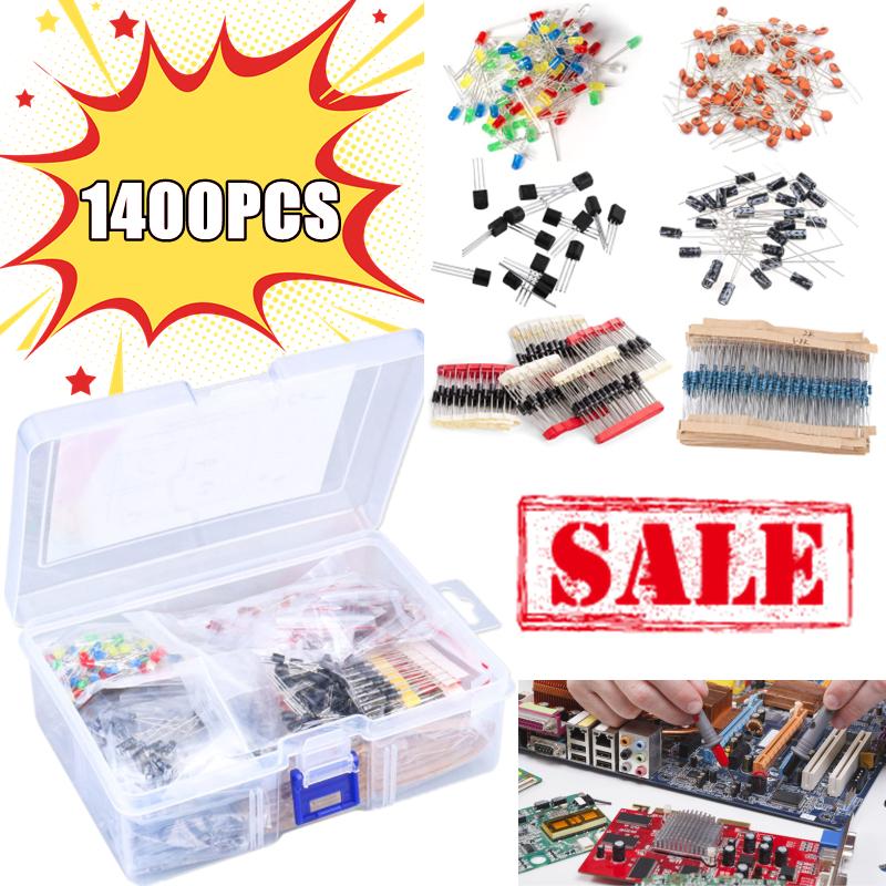 Capacitor Kit Assortment - New 1400PCS Basic Electronic Components Kits