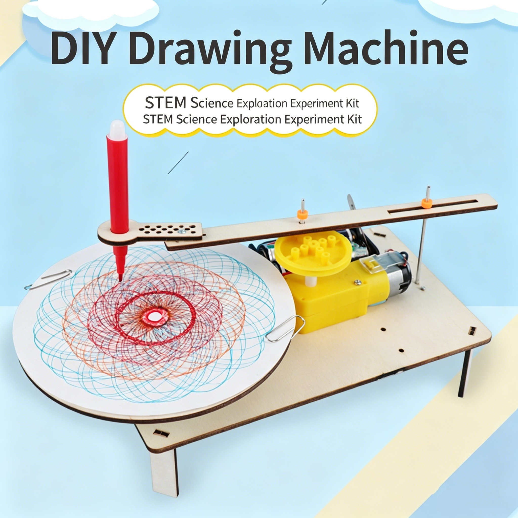 Diy Electronics Kits For Adults - DIY Wooden Electric Plotter Drawing Robot