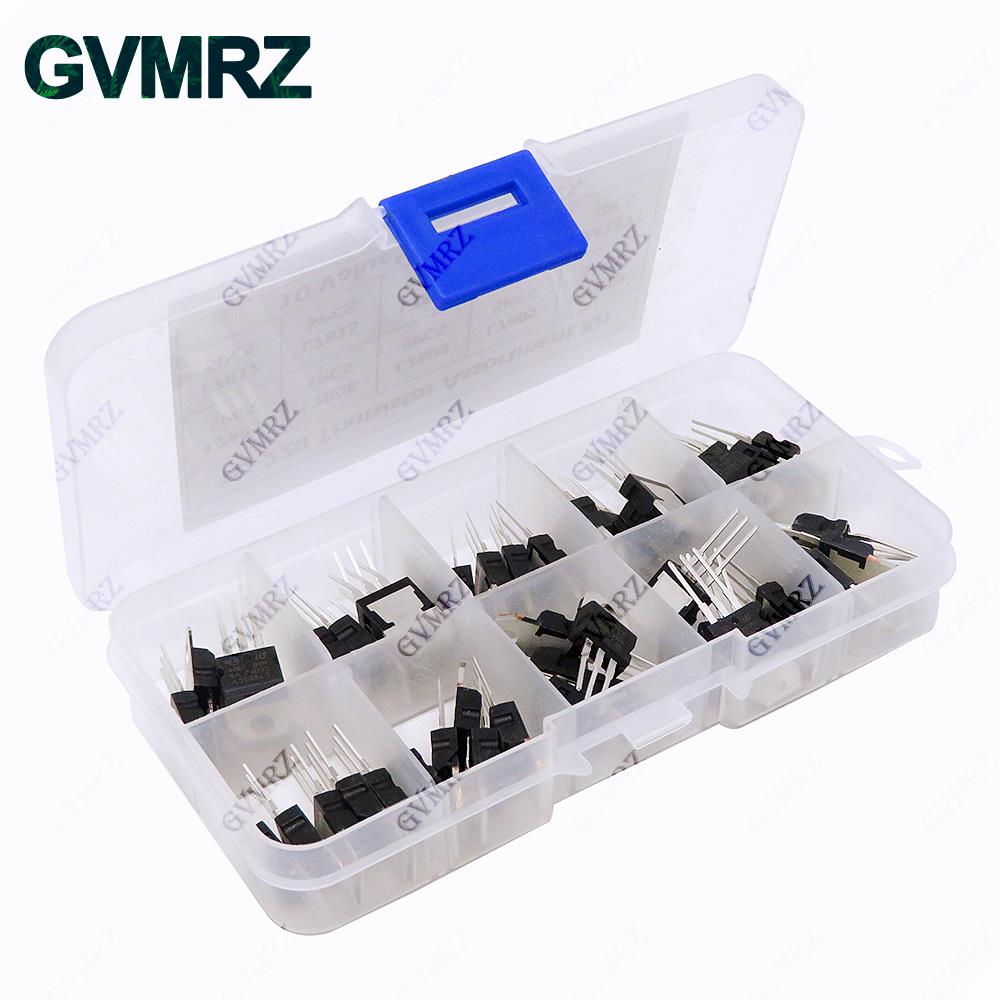 Mosfet Transistor Set - 50PCS 10Values TO-220 Transistor Assortment Kit