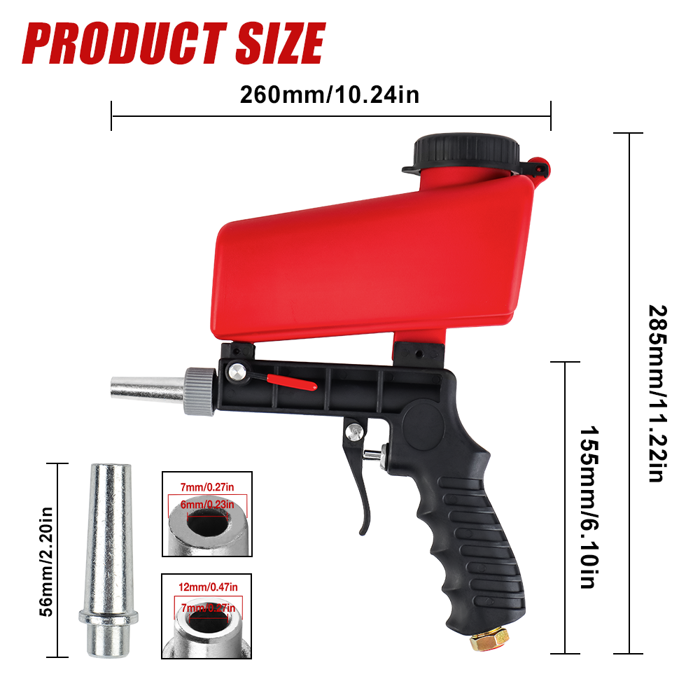 90psi Gravity Sandblasting Gun - Diy Electronics Power Supply recensione e prezzo