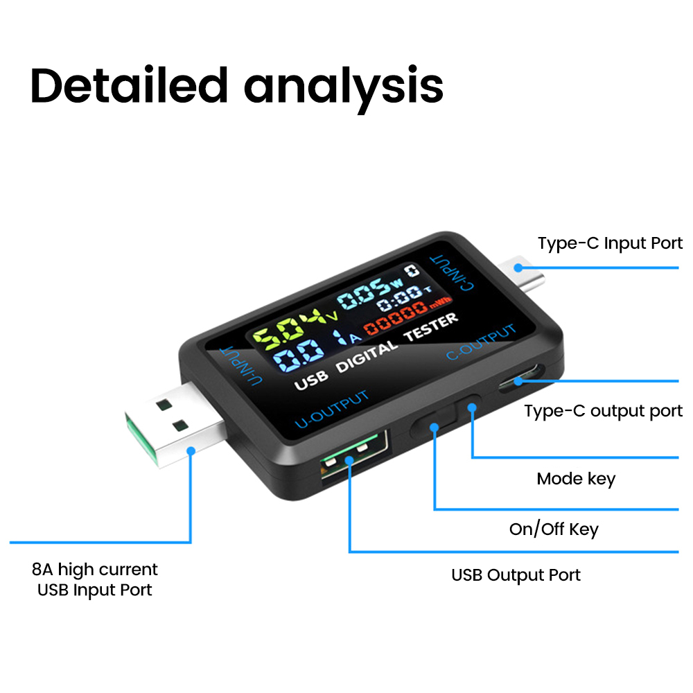 USB Tester 10 in 1 DC Digital  - Logic Analyzer Usb recensione e prezzo