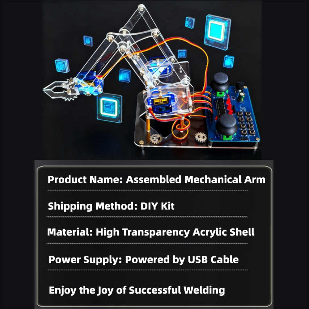 Complete DIY Robotic Arm Assem - Diy Electronics Gifts recensione e prezzo