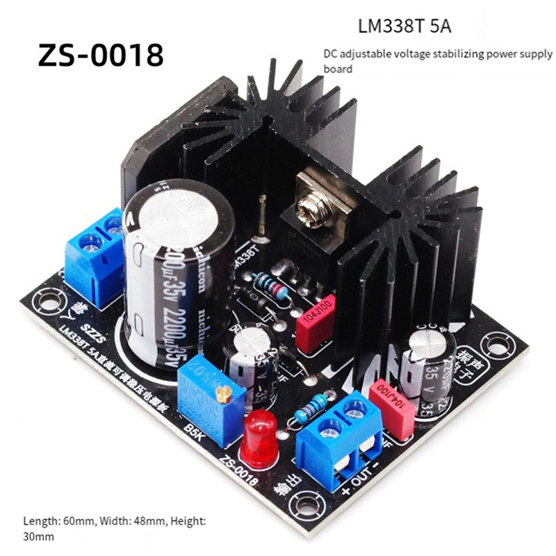 A13E-LM338 5A Output Filament  - Diy Electronics Power Supply recensione e prezzo