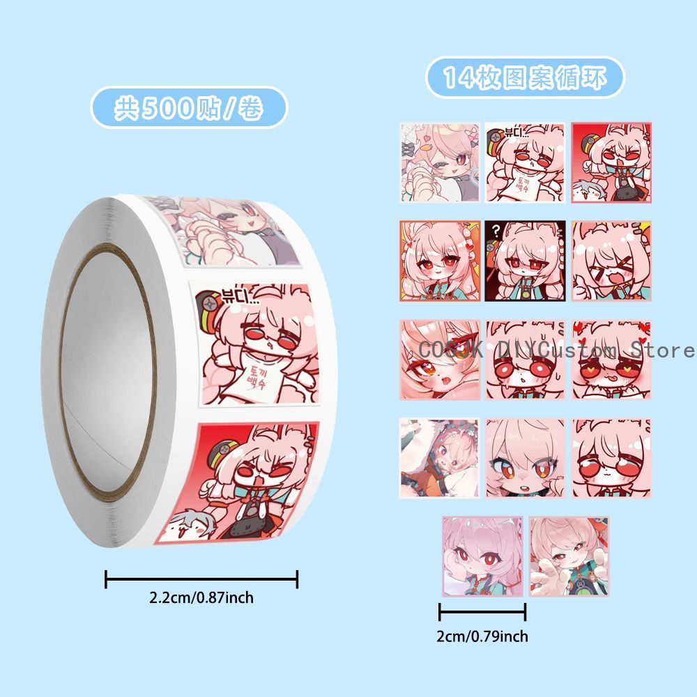 500Pc/Roll Anime Zenless Zone  - Diy Q recensione e prezzo