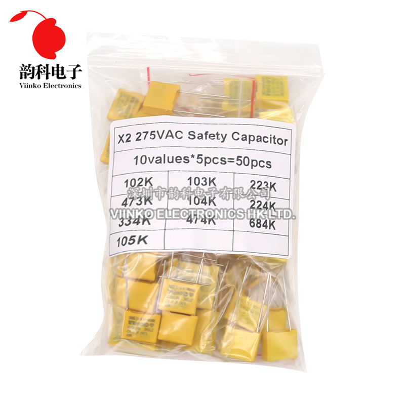 50pcs Polypropylene Film X2 Sa - Capacitor Kit Assortment recensione e prezzo