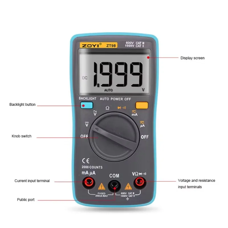 【Hot】ZOTEK ZT100 Digital Multi - Multimeter Digital recensione e prezzo