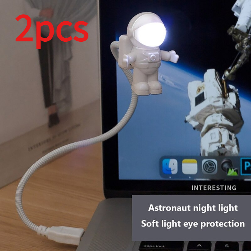 2pcs Astronaut USB Night Light - Diy Lamp Electronics recensione e prezzo
