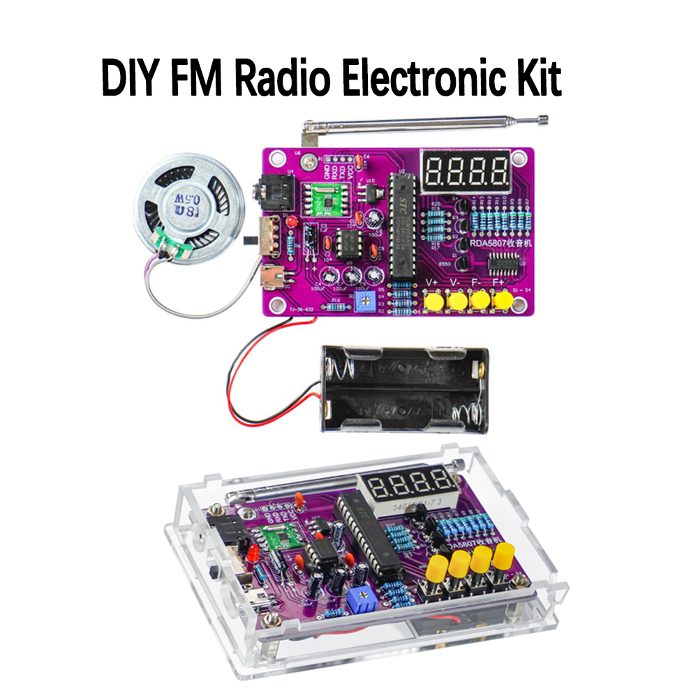 DIY FM Radio Electronic Kit 87 - Diy Electronics Projects recensione e prezzo