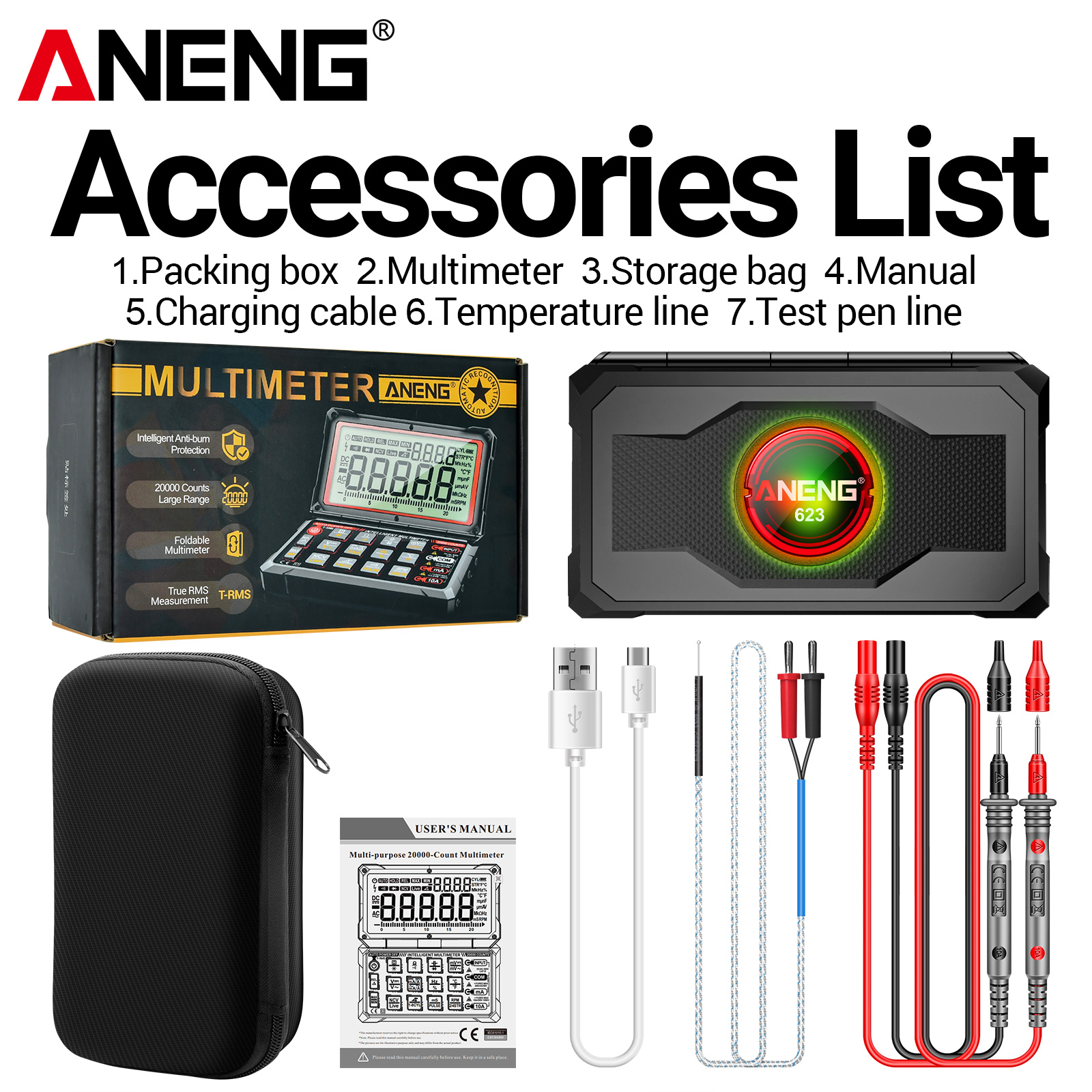ANENG 623 Multifunctional Digi - Multimeter Digital recensione e prezzo