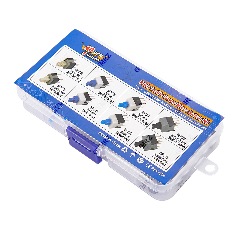 40PCS 8Values Push Tactile Mic - Diy Electronics Components recensione e prezzo