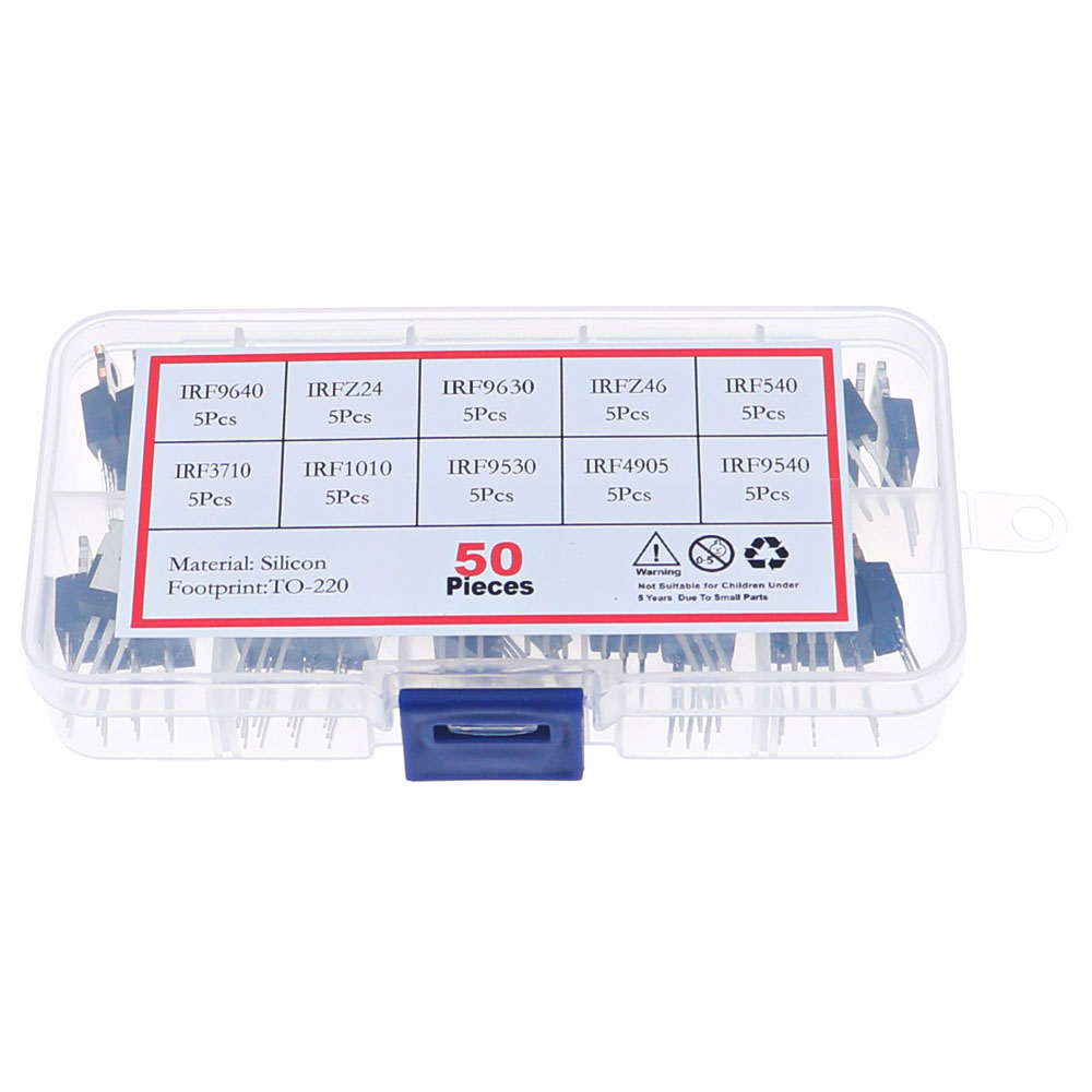 50Pcs 10 Values Mosfet Transis - Mosfet Transistor Set recensione e prezzo