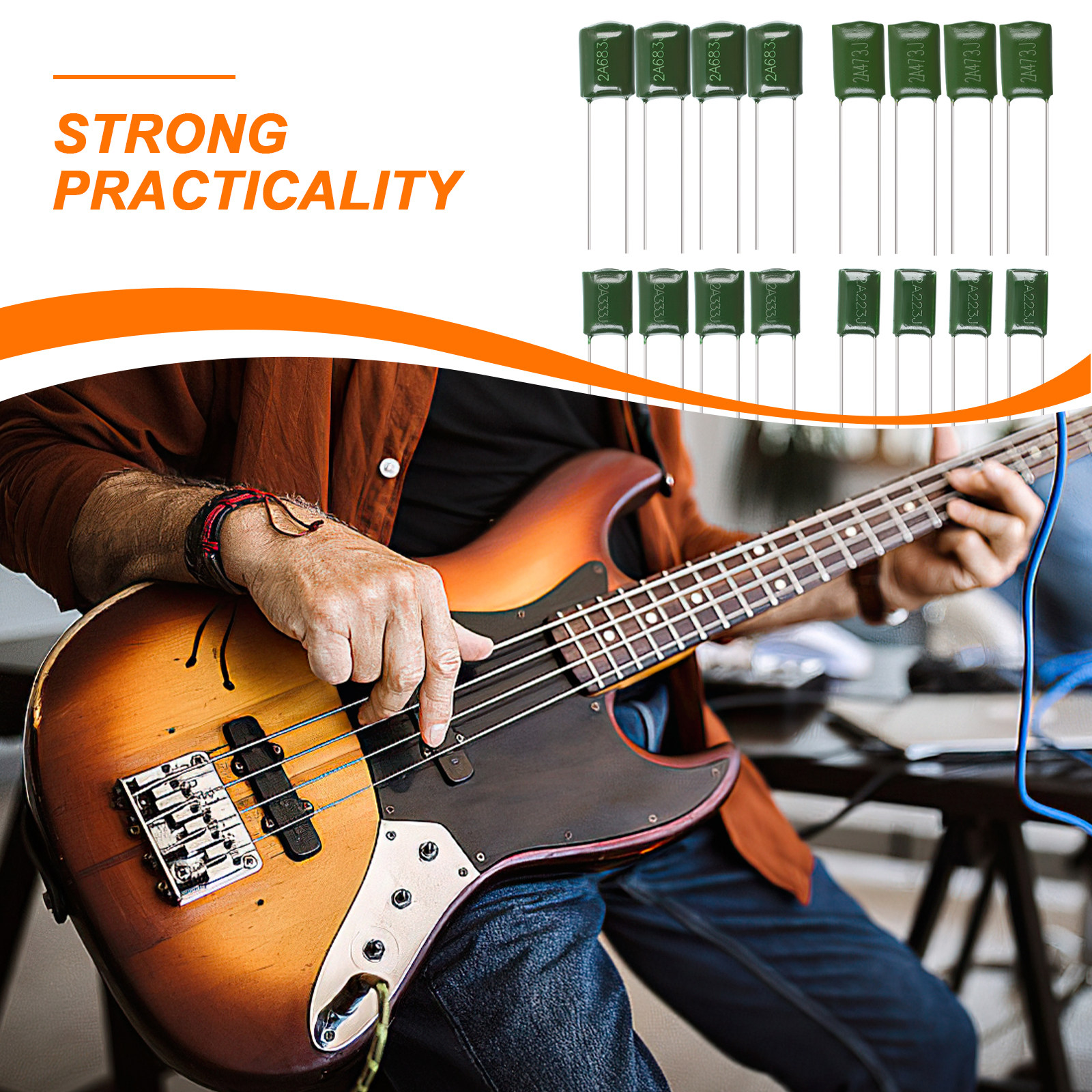 16 Pcs Electric Guitar Capacit - Capacitor Kit Assortment recensione e prezzo