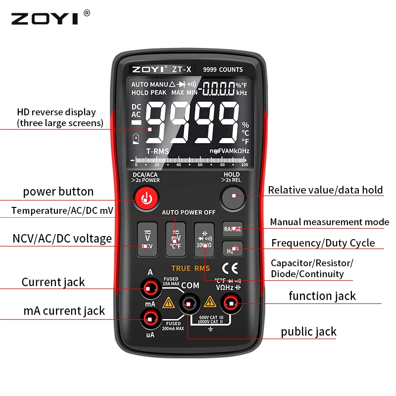 ZOYI ZT-X Digital Multimeter Z - Multimeter Digital recensione e prezzo