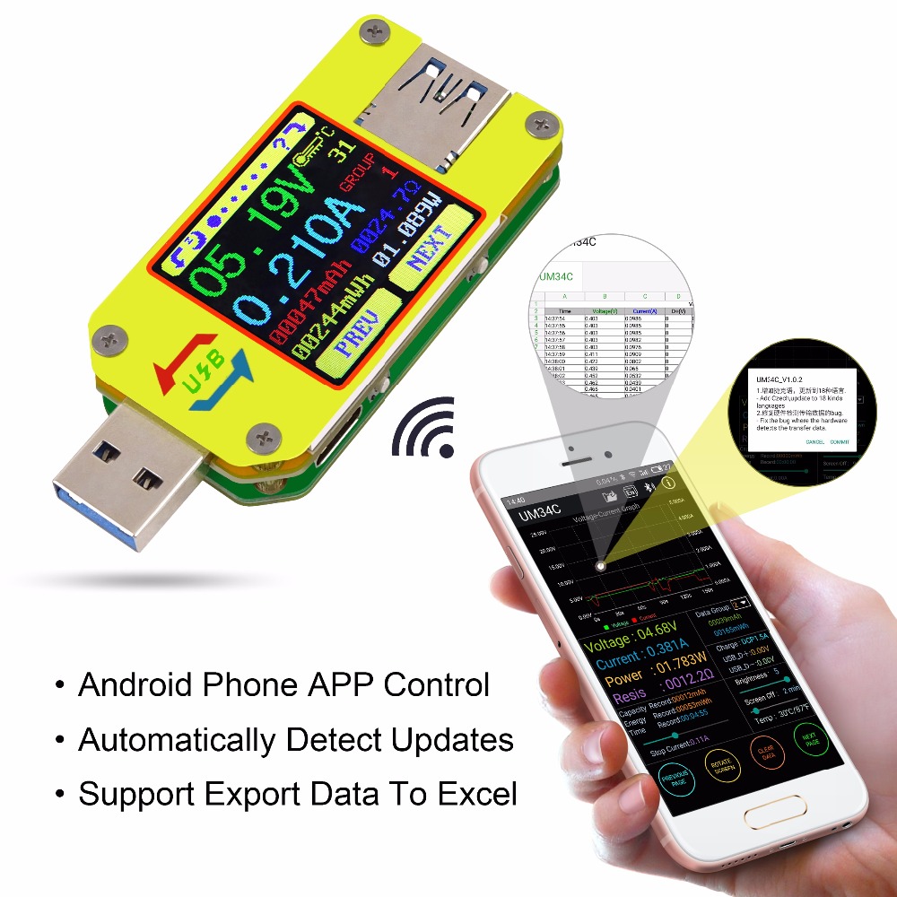 UM Series USB Color Display Te - Logic Analyzer Usb recensione e prezzo