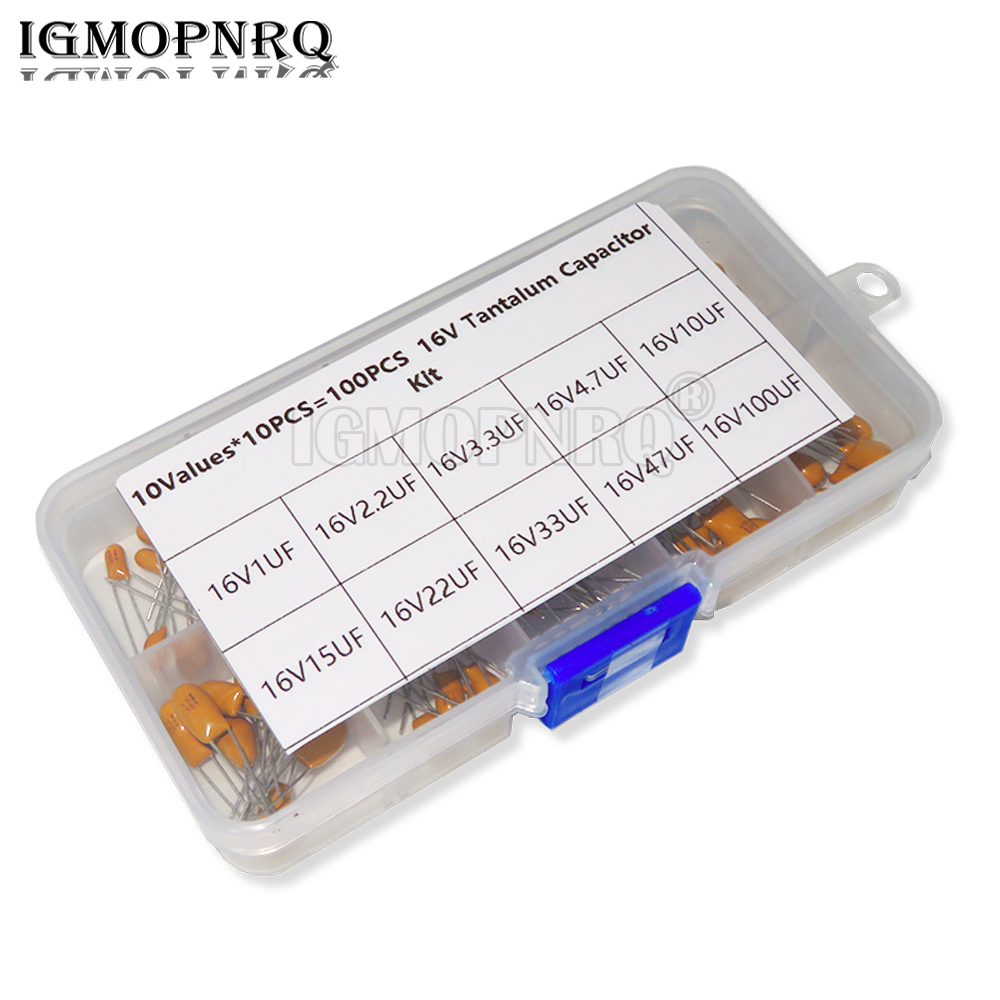 100PCS 10Value*10Pcs 16V Tanta - Capacitor Kit Assortment recensione e prezzo