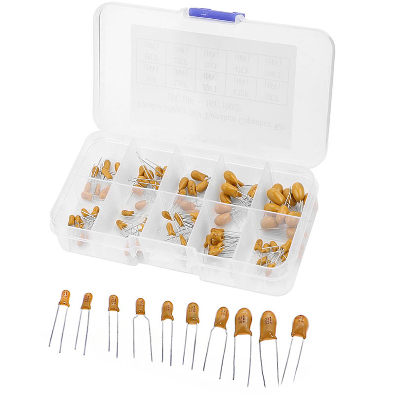 10Value 100pcs/box Tantalum Ca - Capacitor Kit Assortment recensione e prezzo
