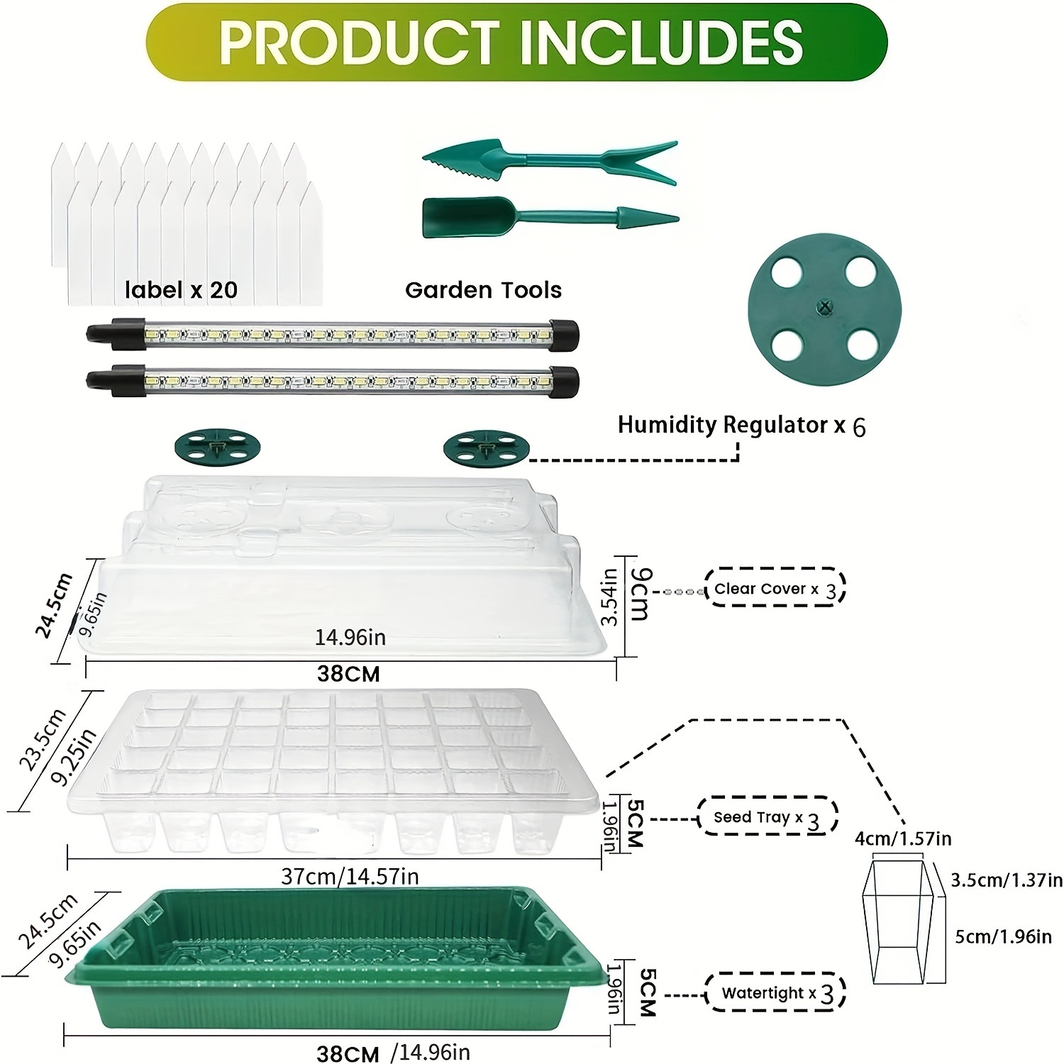 Seed Starter Trays With High D - Led Assortment Kit recensione e prezzo