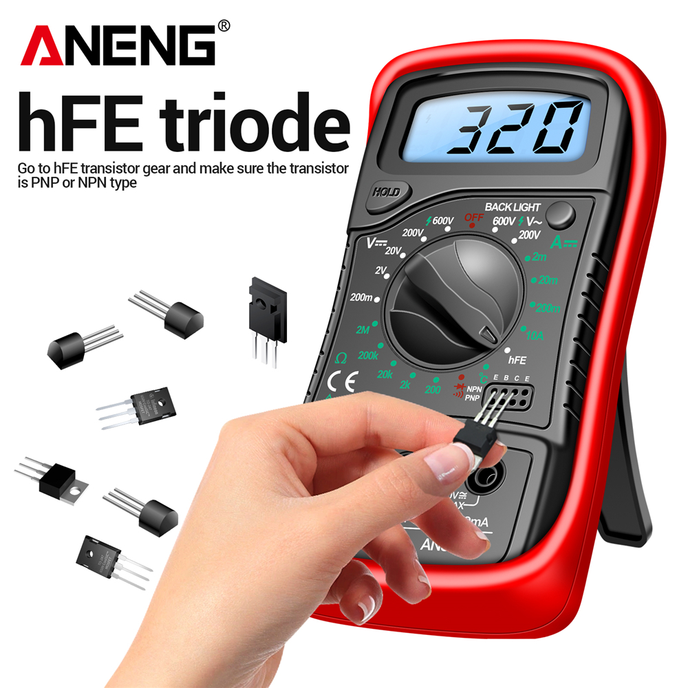 Multimeter hFE Triode Test  AN - Multimeter Digital recensione e prezzo