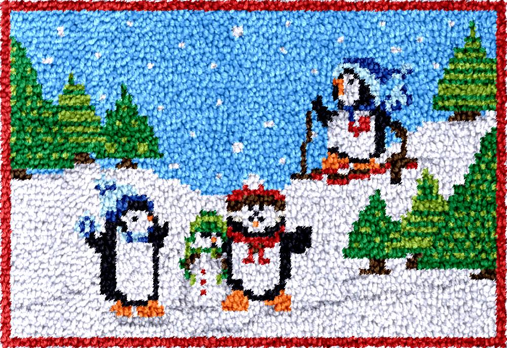 penguins Latch Hook Rug Kits w - Diy Electronics Kits For Adults recensione e prezzo