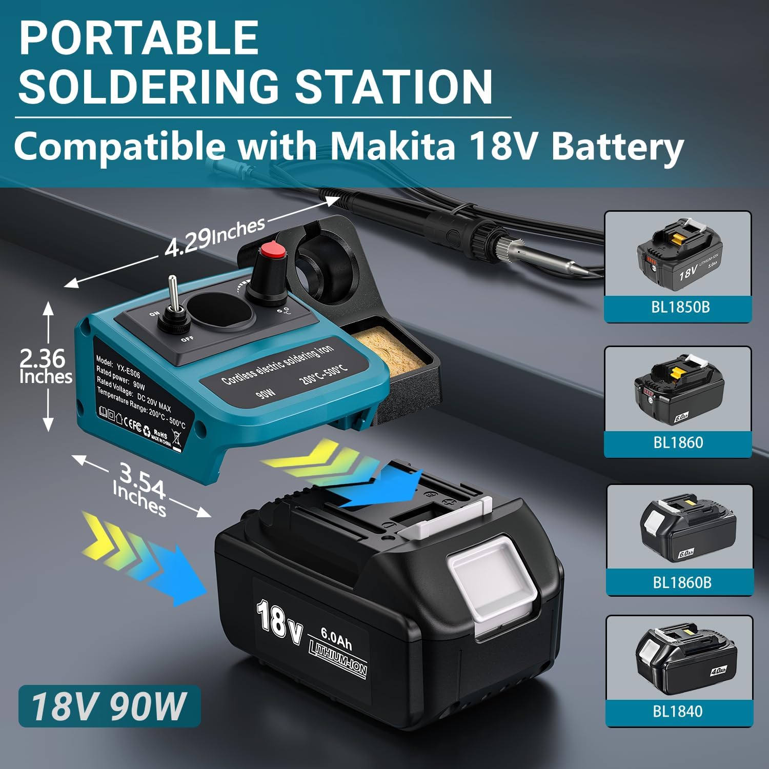 90W LED Digital Cordless Solde - Diy Electronics Power Supply recensione e prezzo