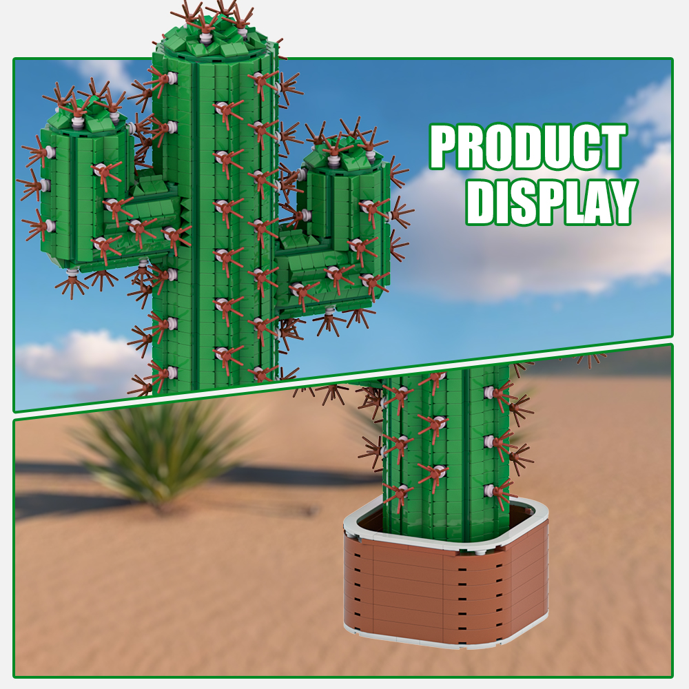 Gobricks  MOC The Giant Cactus - Diy Electronics Gifts recensione e prezzo