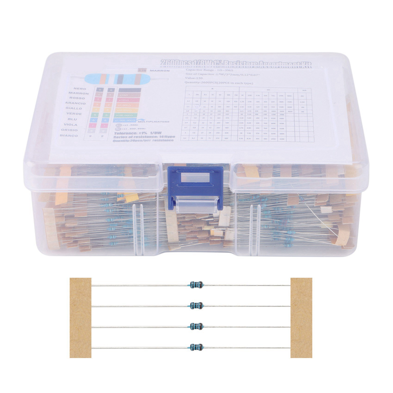 Y58A 5200Pcs 130 Values 1/8W 0 - Capacitor Kit Assortment recensione e prezzo