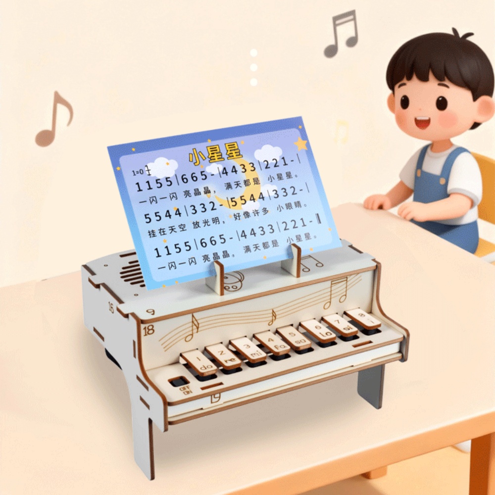 DIY Wooden Electronic Piano Mo - Diy Electronics Kits For Adults recensione e prezzo