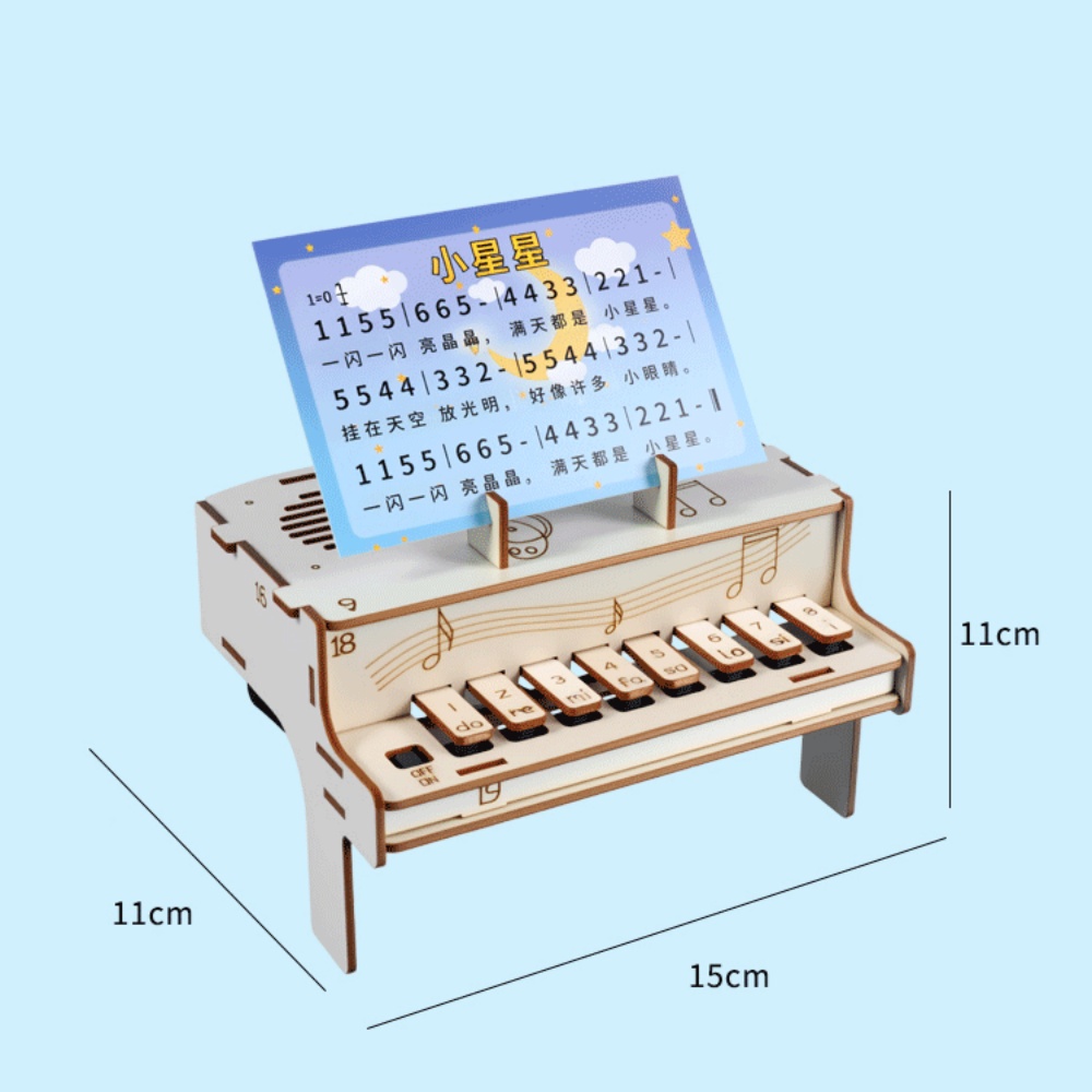 DIY Wooden Electronic Piano Mo - Diy Electronics Kits For Adults recensione e prezzo