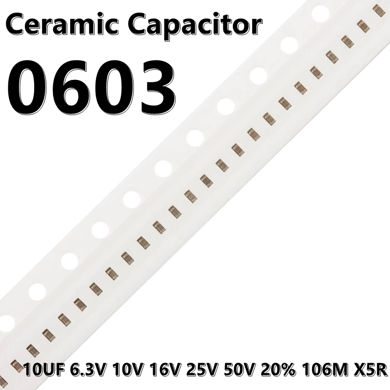 (100pcs) 0603 10UF 6.3V 10V 16 - Capacitor Kit Assortment recensione e prezzo
