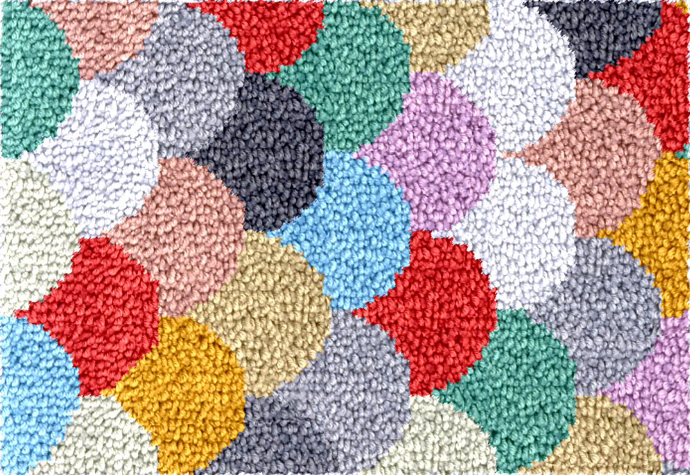 geometry Large latch hook rug  - Diy Electronics Kits For Adults recensione e prezzo
