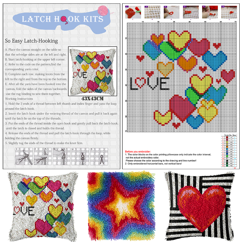 geometry Large latch hook rug  - Diy Electronics Kits For Adults recensione e prezzo
