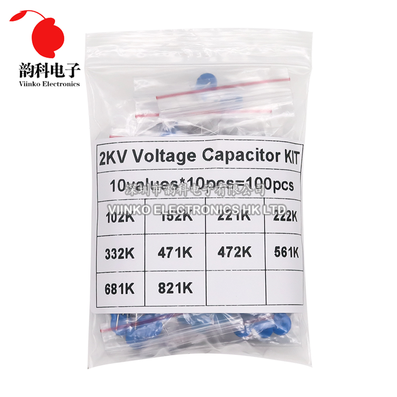100pcs 2KV High Voltage Cerami - Capacitor Kit Assortment recensione e prezzo