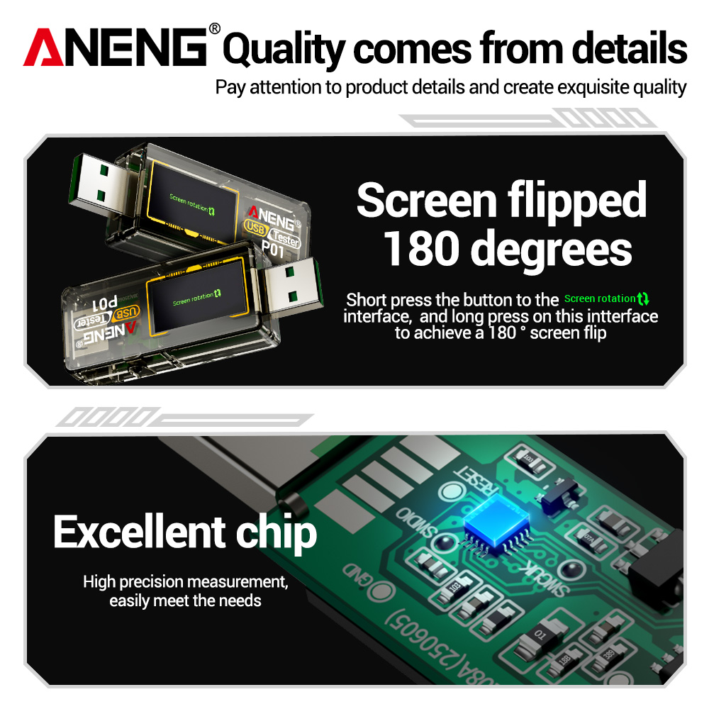 ANENG P01 USB Type C Tester Di - Logic Analyzer Usb recensione e prezzo
