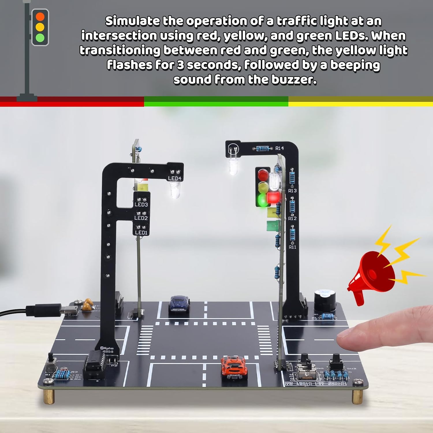 Traffic Light Simulator Kit wi - Diy Electronics Kits For Adults recensione e prezzo