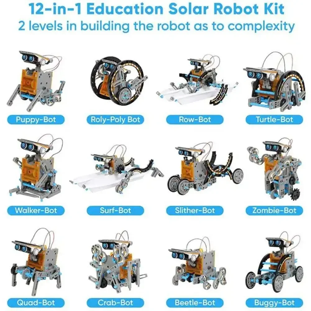 13 in 1 Solar Powered Robot Sc - Diy Electronics Projects recensione e prezzo