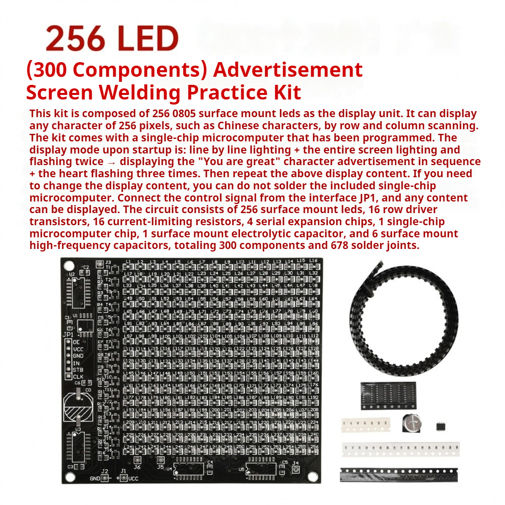 64/256 LED SMD Dot Matrix Adve - Diy Electronics Components recensione e prezzo